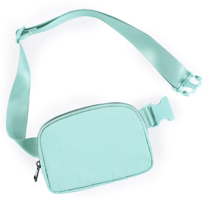 HOTODODOS Unisex Mini Belt Bag with Adjustable Strap Small Fanny Pack for Workout Running Traveling Hiking, Black