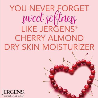 HOTJergens Original Scent Dry Skin Body Lotion, Hand and Body Moisturizer, Cherry Almond Essence, Dermatologist Tested, 32 Oz