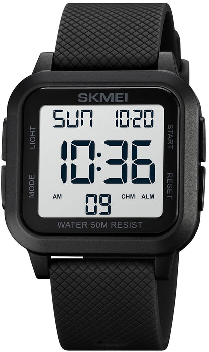 HOTGosasa Men Sports Military Watches Digital Airplane Shaped LED Light Waterproof Watches