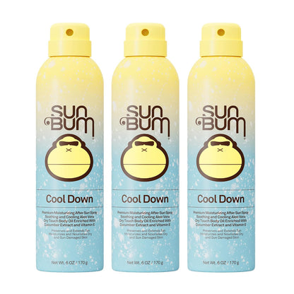 HOTSun Bum Cool Down Aloe Vera Spray - Vegan After Sun Care to Soothe and Hydrate Sunburn - 6 oz