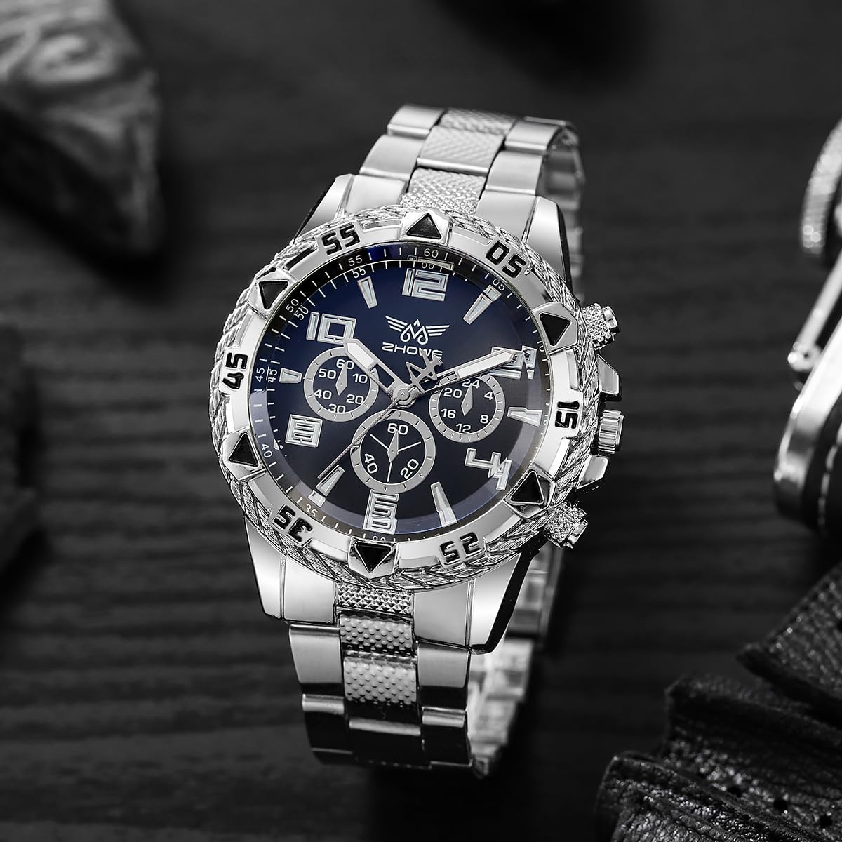 HOT4 pcs Classics Business Watches for Men Big Face Men’s Watch Wholesales Analog Quartz Wristwatch