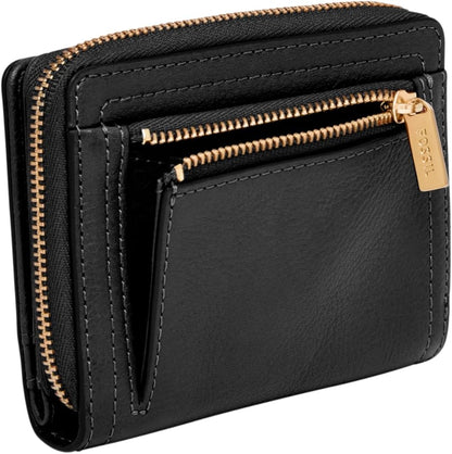 HOTFossil Women's Logan RFID-Blocking Leather Mini Multifunction Bifold Wallet