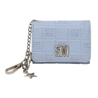 HOTSteve Madden Women’s Bklara Card Case with Keyring and Clip (Black) (Black)
