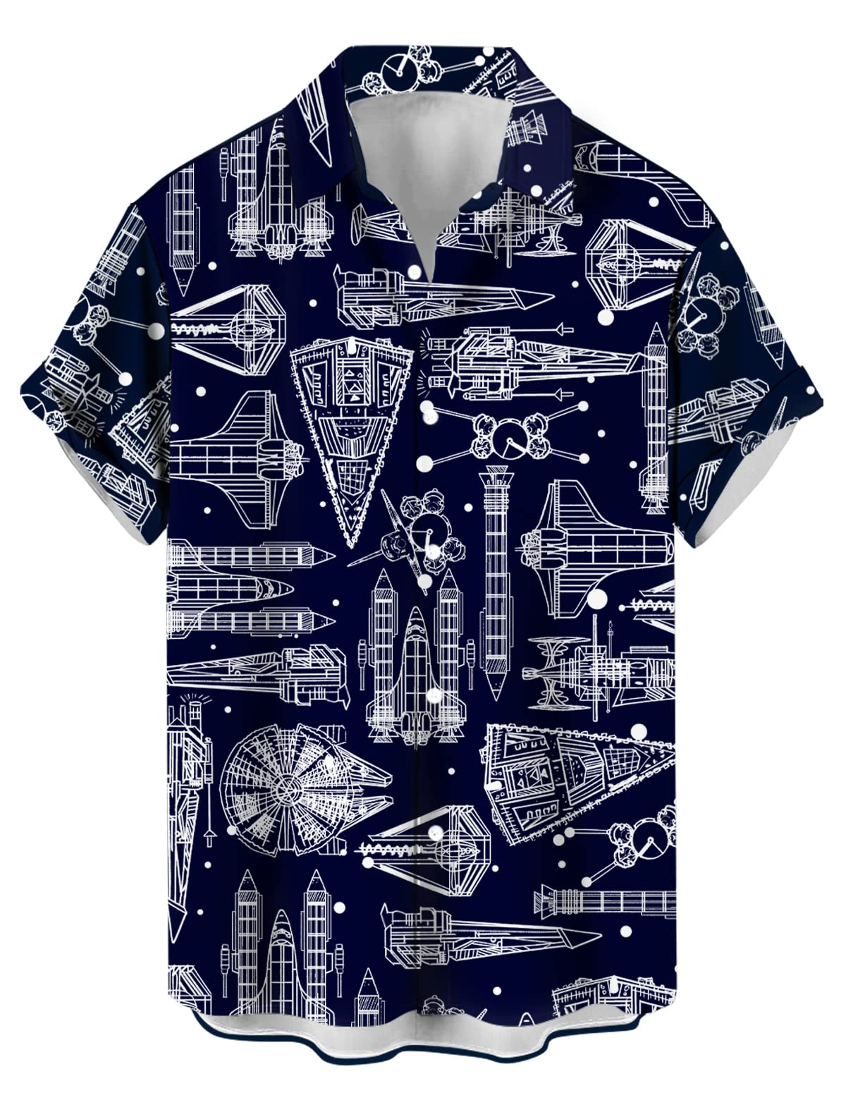 HOTwihnsinop Mens Funky Hawaiian Bowling Shirts Holiday Theme Shirt Button Down Shirts Big and Tall