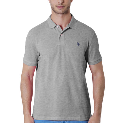 HOTU.S. Polo Assn. Men's Classic Polo Shirt, Two-Button Closure Pique Polo Shirt, Summer Fashion Golf Shirt | Two-Button Closure Pique Polo Shirt, Summer Fashion Golf Shirt