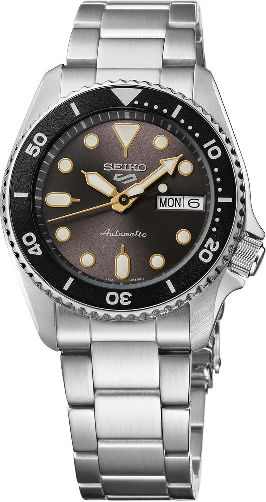 HOTSEIKO 5 Sports Men's Automatic Watch with Stainless Steel Case and Luminous Hands - Stylish Wrist Watches