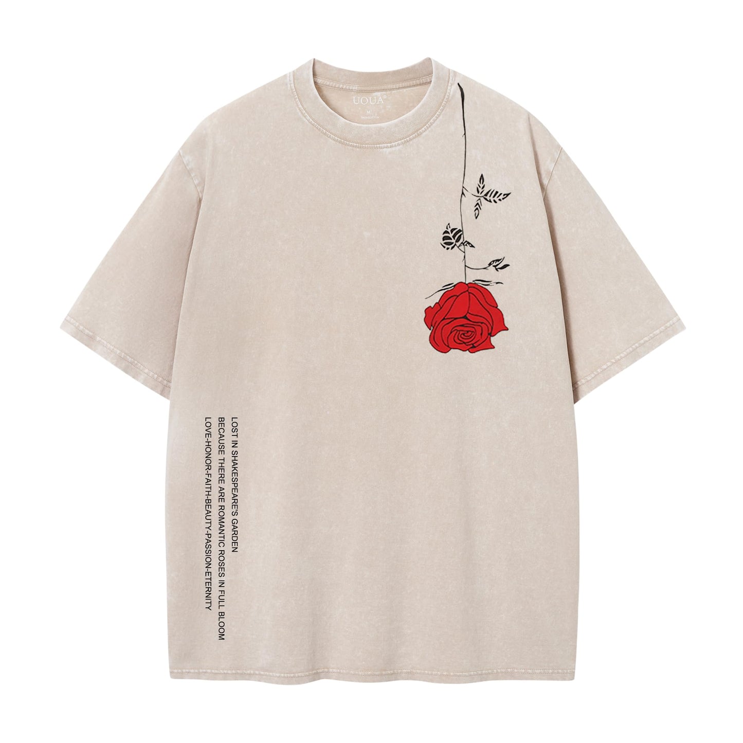 HOTUOUA Mens Graphic Tees Vintage Oversized T-Shirts Casual Acid Wash Cotton Streetwear (S-2XL)
