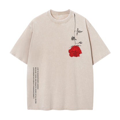 HOTUOUA Mens Graphic Tees Vintage Oversized T-Shirts Casual Acid Wash Cotton Streetwear (S-2XL)