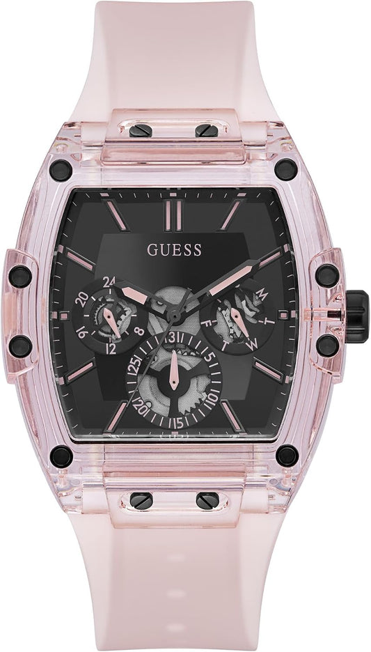 HOTGuess Men's GW0G Series| Analog Trend Watch| Polycarbonate Case| Silicone Bracelet | 50M Water Resistance