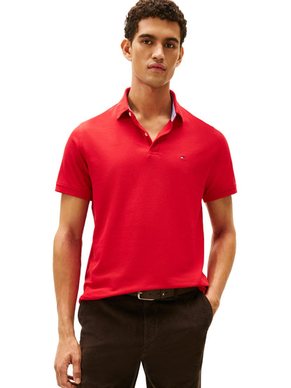 HOTTommy Hilfiger Men's Short Sleeve Moisture Wicking Stretch Polo Shirt With Quick Dry + Uv Protection