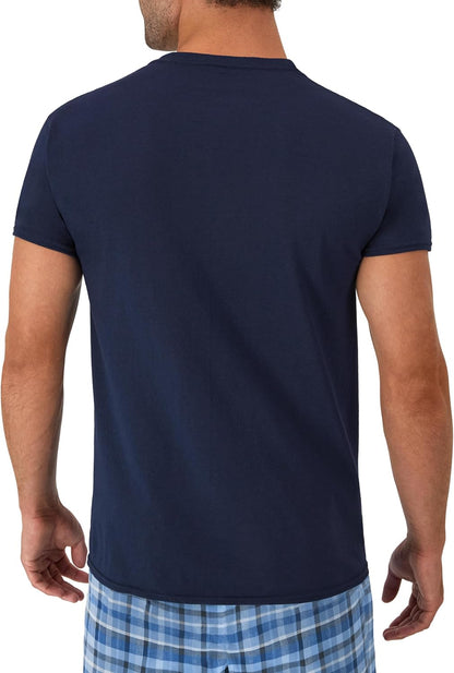HOTHanes Men's Pocket T-Shirt Pack, 6-Pack, Cool & Breathable Cotton Tees, Stay-Tucked Undershirts for Men