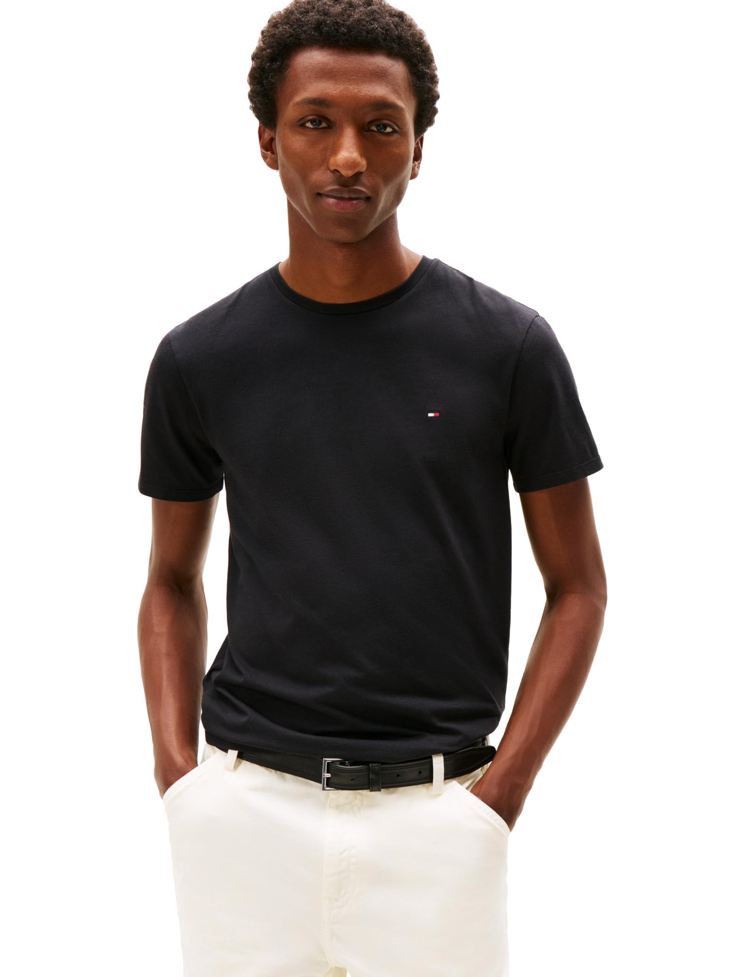 HOTTommy Hilfiger Men's Essential Short Sleeve Cotton Crewneck Pocket T-Shirt