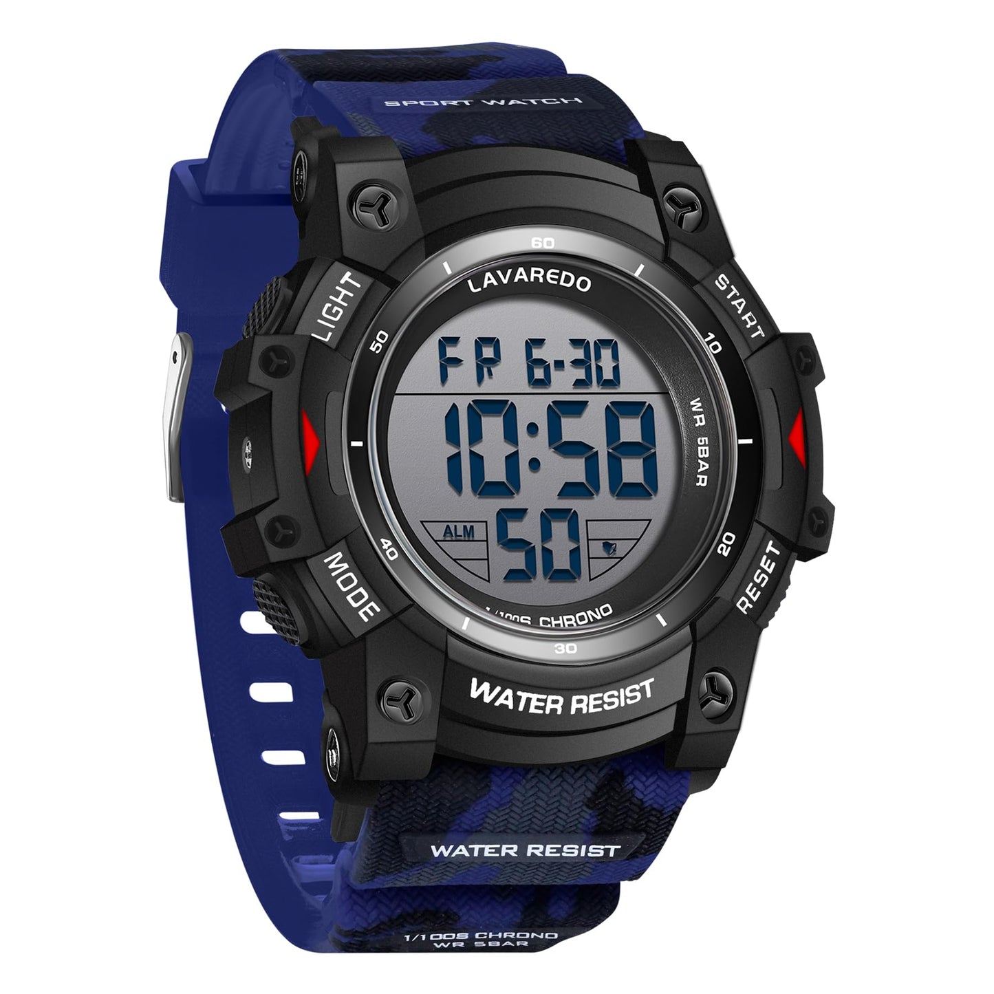 HOTMen's Digital Watch Sports Outdoor Waterproof Watches for Men with LED Backlight Alarm Stopwatch Mens Watches Digital Chronograph Military Date