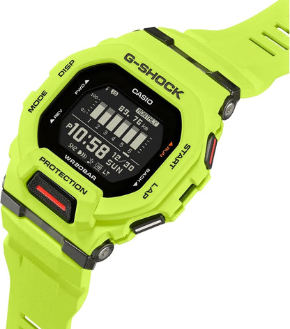 HOTCasio G-Shock G-Squad Move Digital Connected Lime Green Resin Strap Fitness Watch GBD200-9