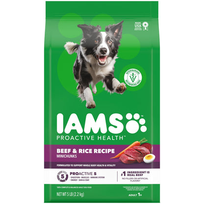 HOTIAMS Proactive Health Adult Minichunks Dry Dog Food, Chicken, 30 lb | Real chicken #1 ingredient, no fillers, natural fiber & prebiotics, Omega-6 fatty acids, antioxidants for immune support