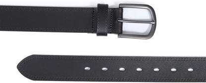 HOTMen's Full Grain Leather Belt for Everyday Casual Jeans, 1.5" Handmade Men Leather Belts with Gift Box