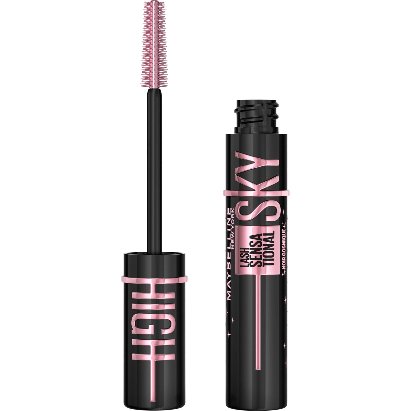 HOTMaybelline Lash Sensational Sky High Waterproof Mascara Makeup, Volumizing, Lengthening, Defining, Curling, Multiplying, Buildable Formula, Very Black, 1 Count
