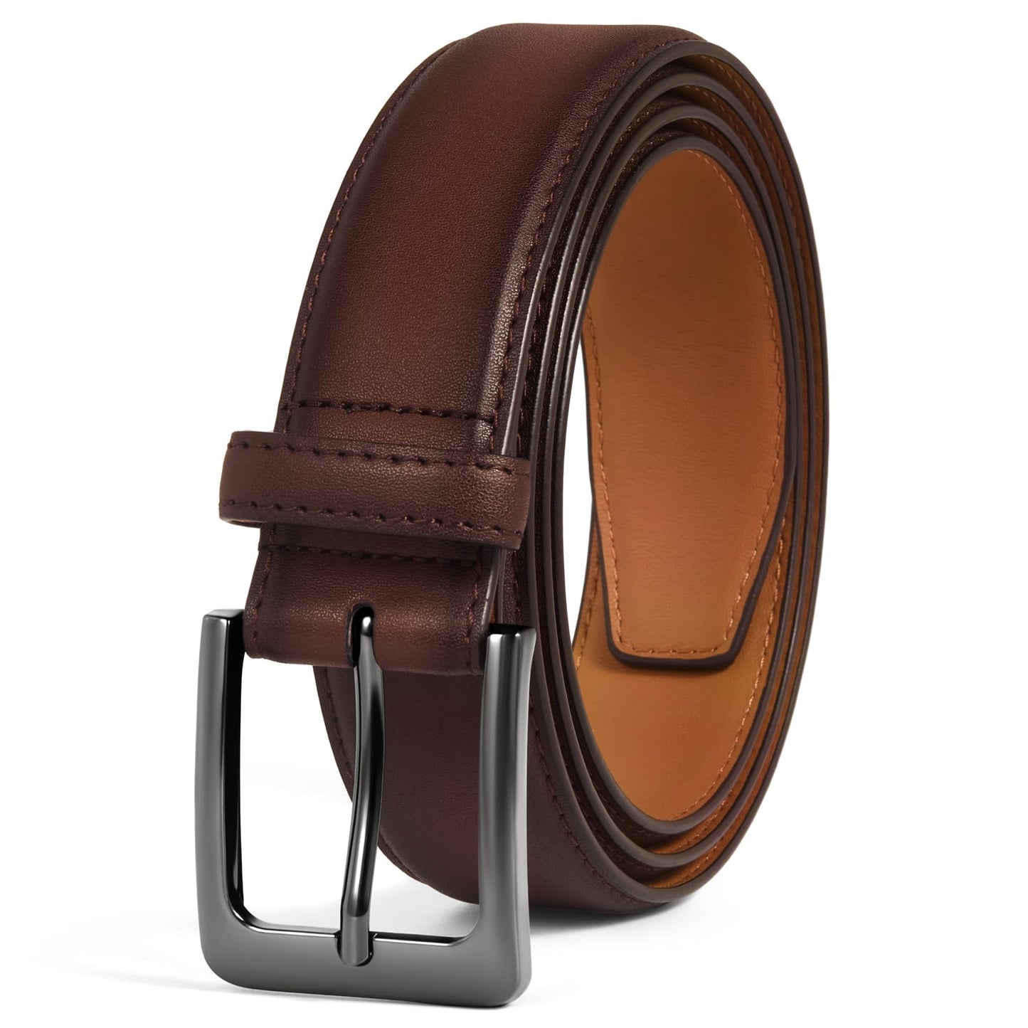HOTVATAN Men's Genuine Leather Dress Belts, Handmade Classic Every Day Leather Jeans Belt for Men Work Business Casual