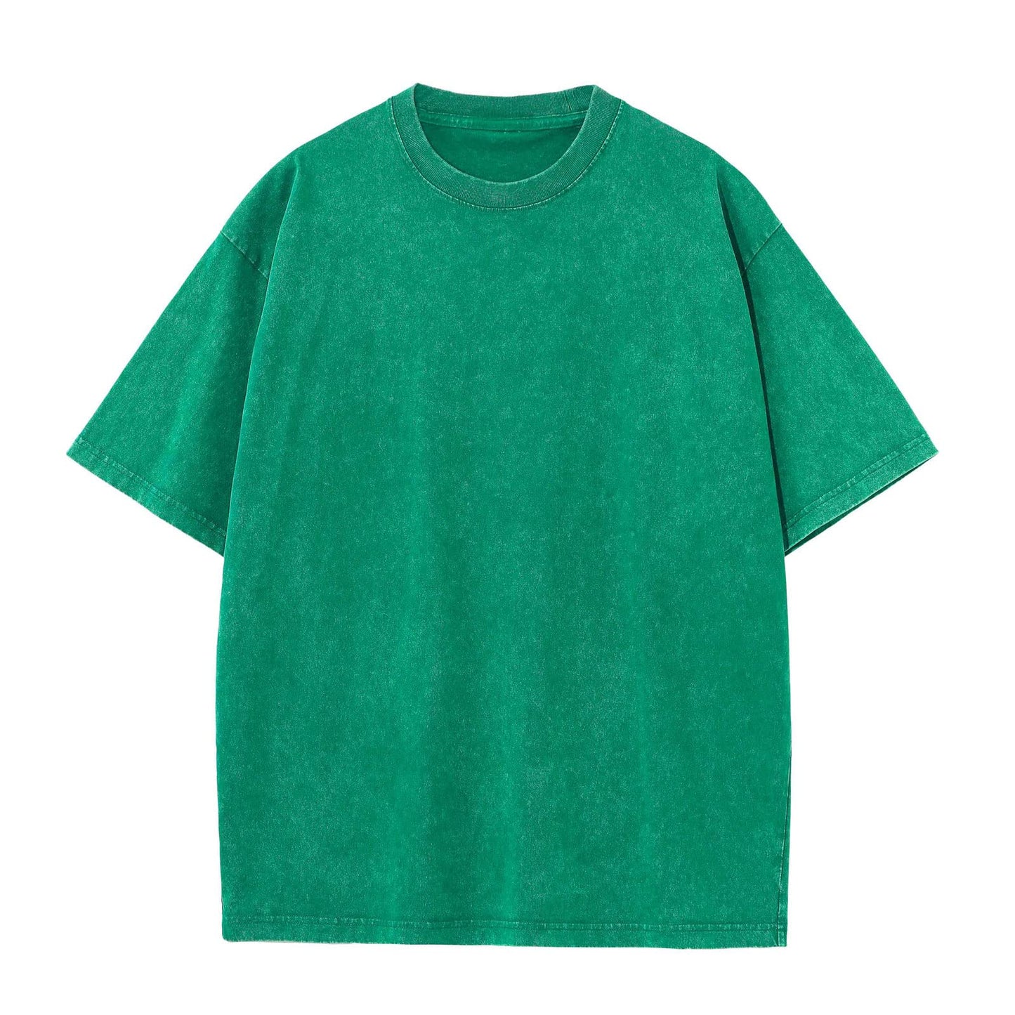 HOTMen's Cotton T-Shirts Oversized Unisex Short Sleeves Casual Loose Wash Solid Basic Tee Tops