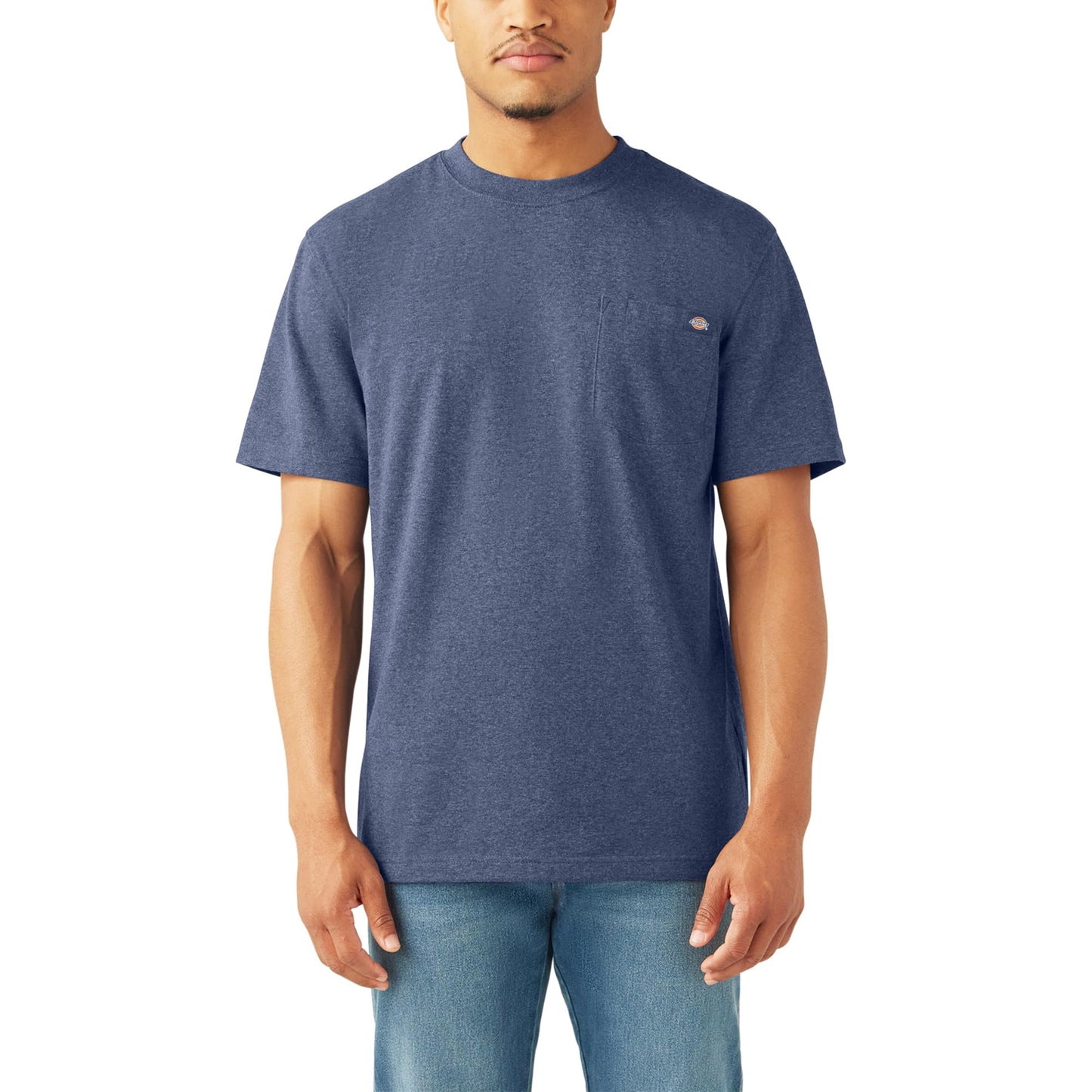 HOTDickies Men's Heavyweight Heathered Short Sleeve Pocket T-Shirt