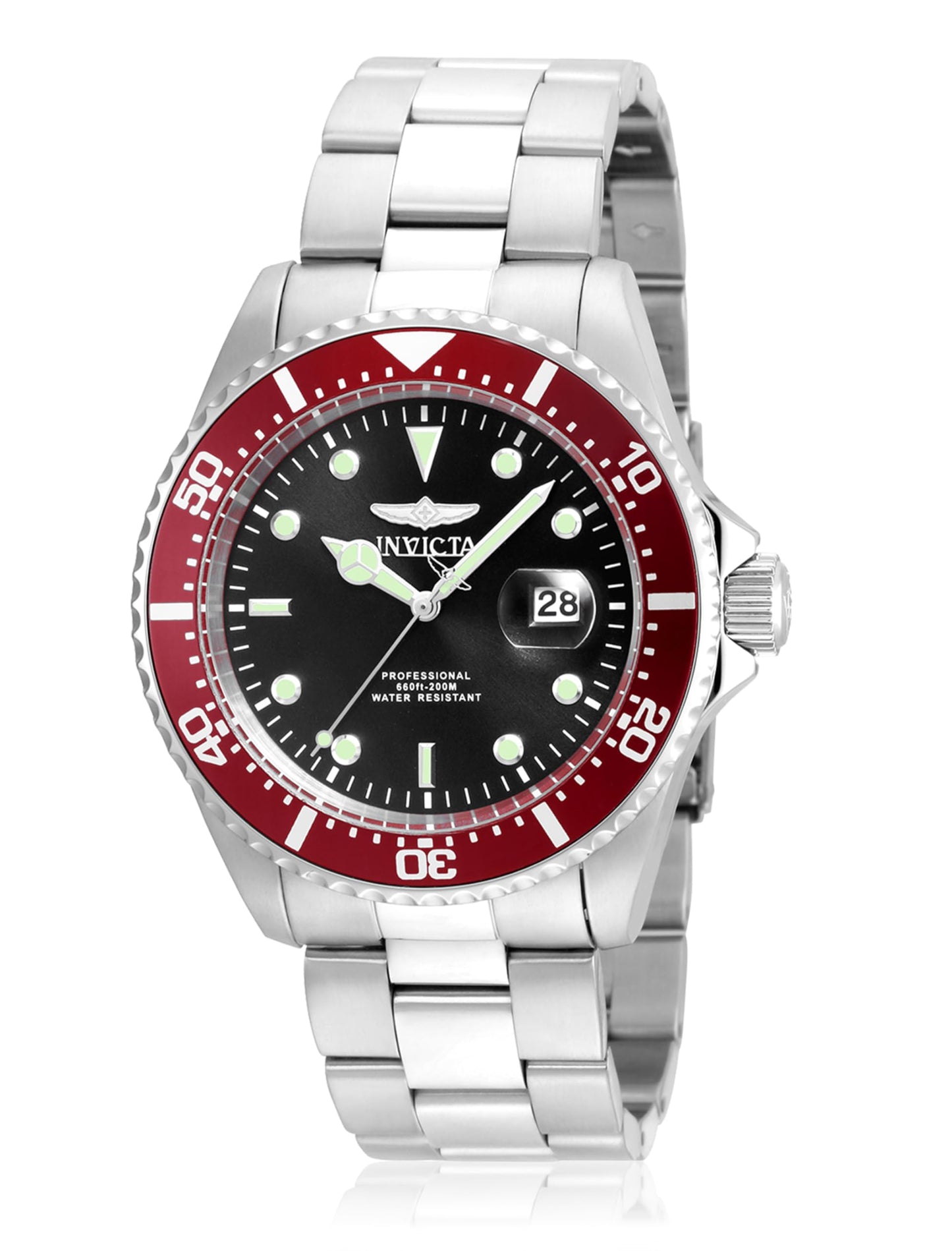 HOTInvicta Men's 22019 Pro Diver Analog Display Quartz Silver Watch