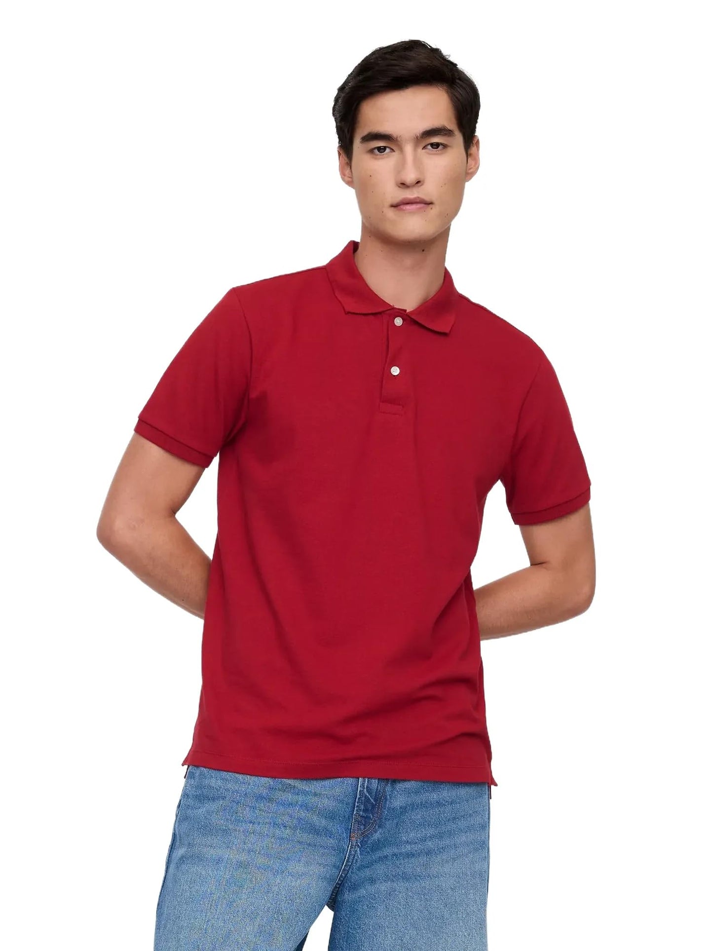 HOTGap Men's Stretch Pique Polo Shirt