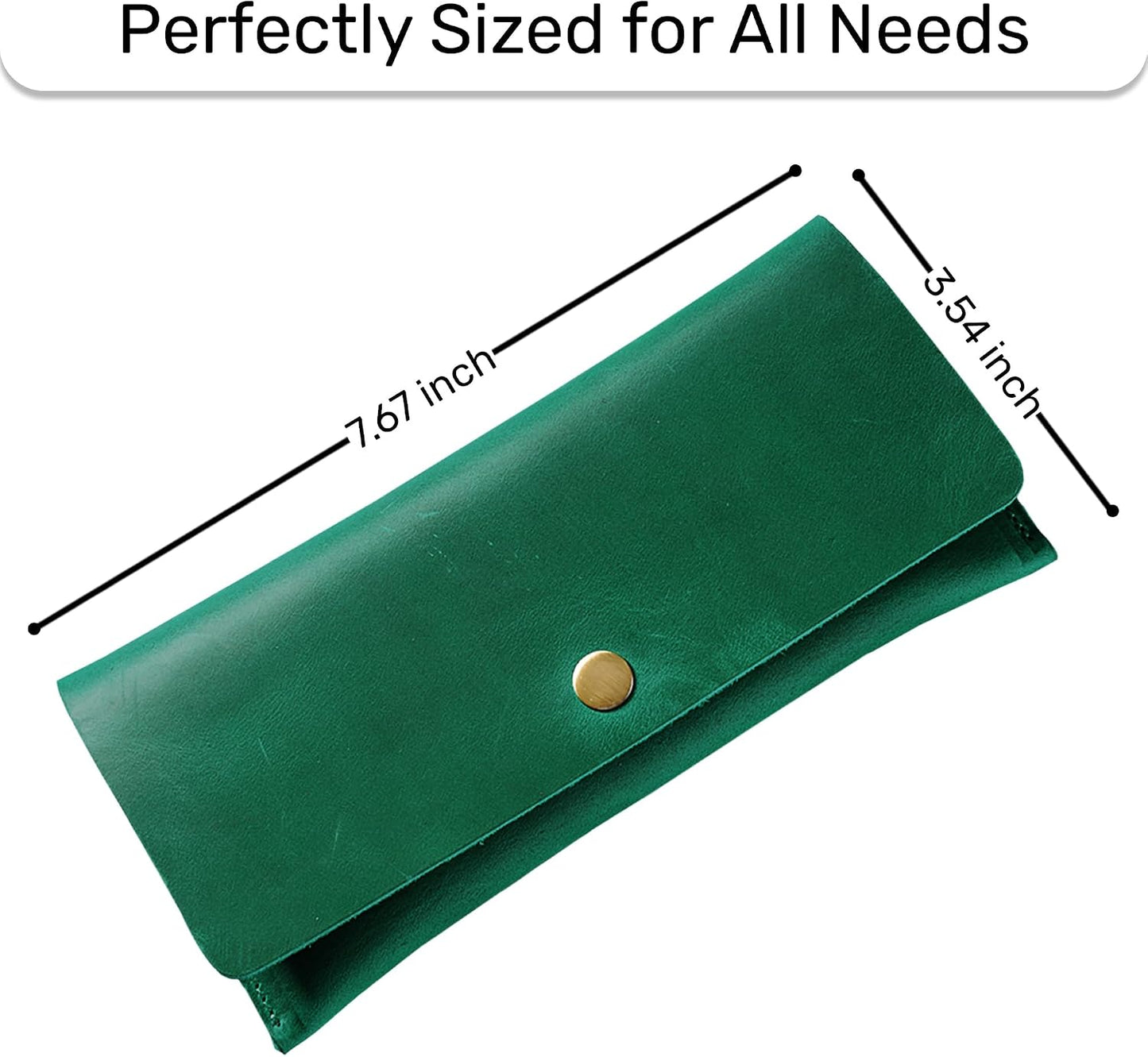 HOTHIFA Leather Wallet Women, Purses for Women - Soft Touch Rustic Leather, Retro Style, 4 Card Pockets with Cash Slot, Compact Convenience and Ideal Gift - Wallets for Women, Womens Wallet