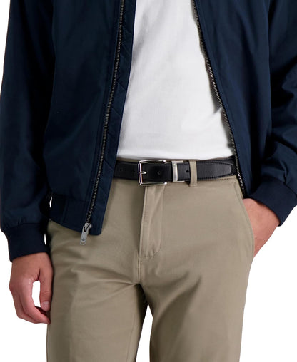 HOTDOCKERS Men's Two-in-one Reversible Rotative Buckle Everyday Casual Dress Belt (Regular and Big & Tall Sizing)