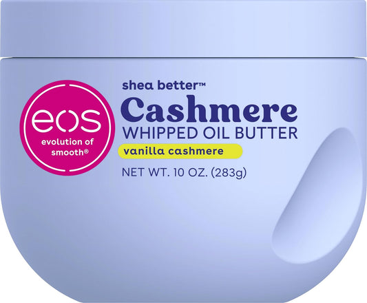 HOTeos Cashmere Whipped Oil Body Butter, Vanilla Cashmere, 72 Hour Weightless Moisture For Dry Skin, Rich Formula and Deep Hydration, Body Care, 10 oz