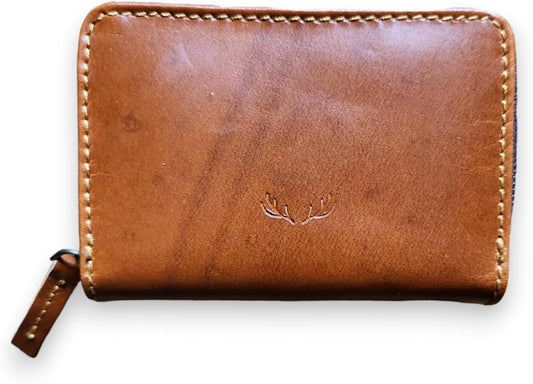 HOTRanch Junkie Highlands Saddle Leather Credit Card Wallet