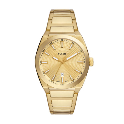 HOTFossil Men's Everett Quartz Stainless Steel Watch, Three-Hand Watch for Men