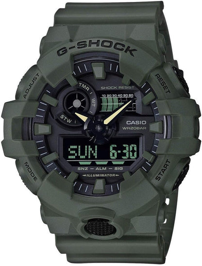 HOTCasio Men's 700UC Series G-Shock Quartz 200M WR Shock Resistant Resin Strap and Case