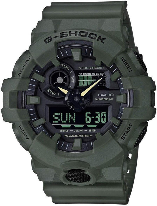 HOTCasio Men's 700UC Series G-Shock Quartz 200M WR Shock Resistant Resin Strap and Case