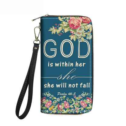 HOTWomen's Large Capacity Wallet PU Leather Double Zipper Clutch Purse Multifunctional Wallet with Removable Wristlet Strap for Smart Phone/Coin/Card/Cash, Flower Butterfly