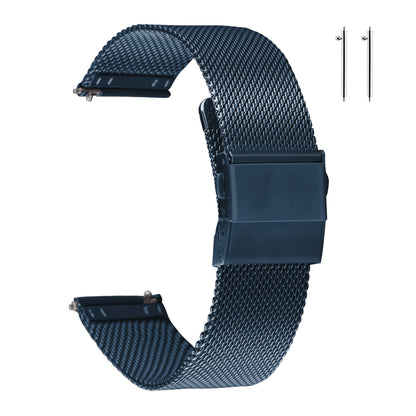 HOTEACHE Stainless Steel Mesh Watch Band for Men Women, Quick Release Mesh Watch Straps 12mm 14mm 16mm 18mm 20mm 22mm