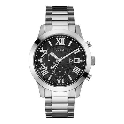 HOTGuess Men's Analog Dress Watch| Stainless Steel Case| 50M Water Resistance