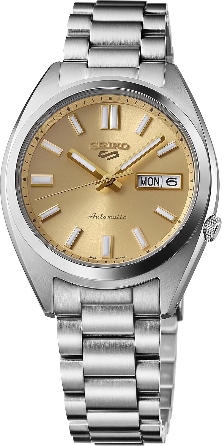 HOTSEIKO 5 Sports Men's Automatic Watch with Stainless Steel Case and Luminous Hands - Stylish Wrist Watches