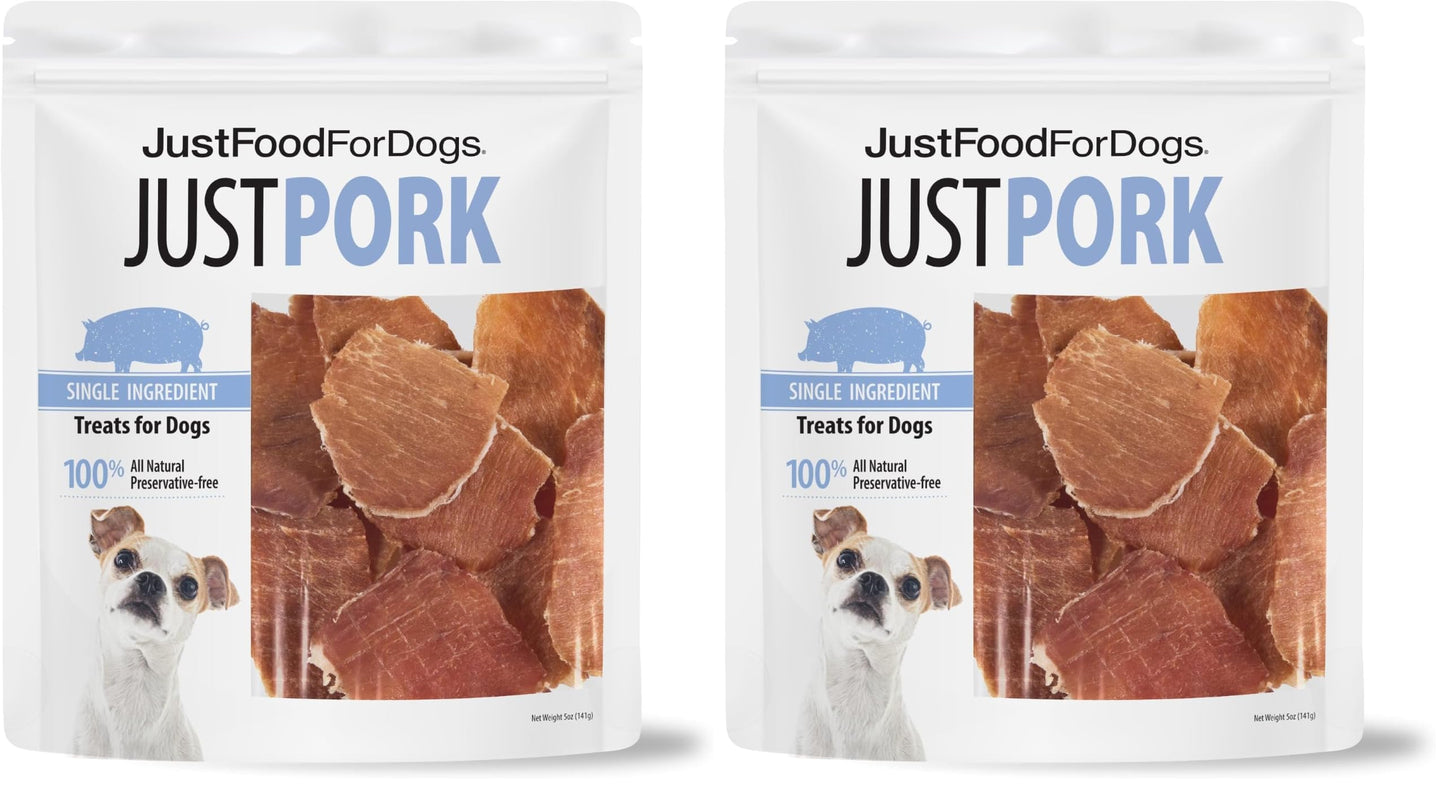 HOTJust Food for Dogs Single Ingredient Healthy Dog Treats and Dog Snacks, Jerky Treats, Human Grade, Preservative and Grain Free, Rawhide Free Chews, Low Calorie Treat - Chicken Breast, 5 oz
