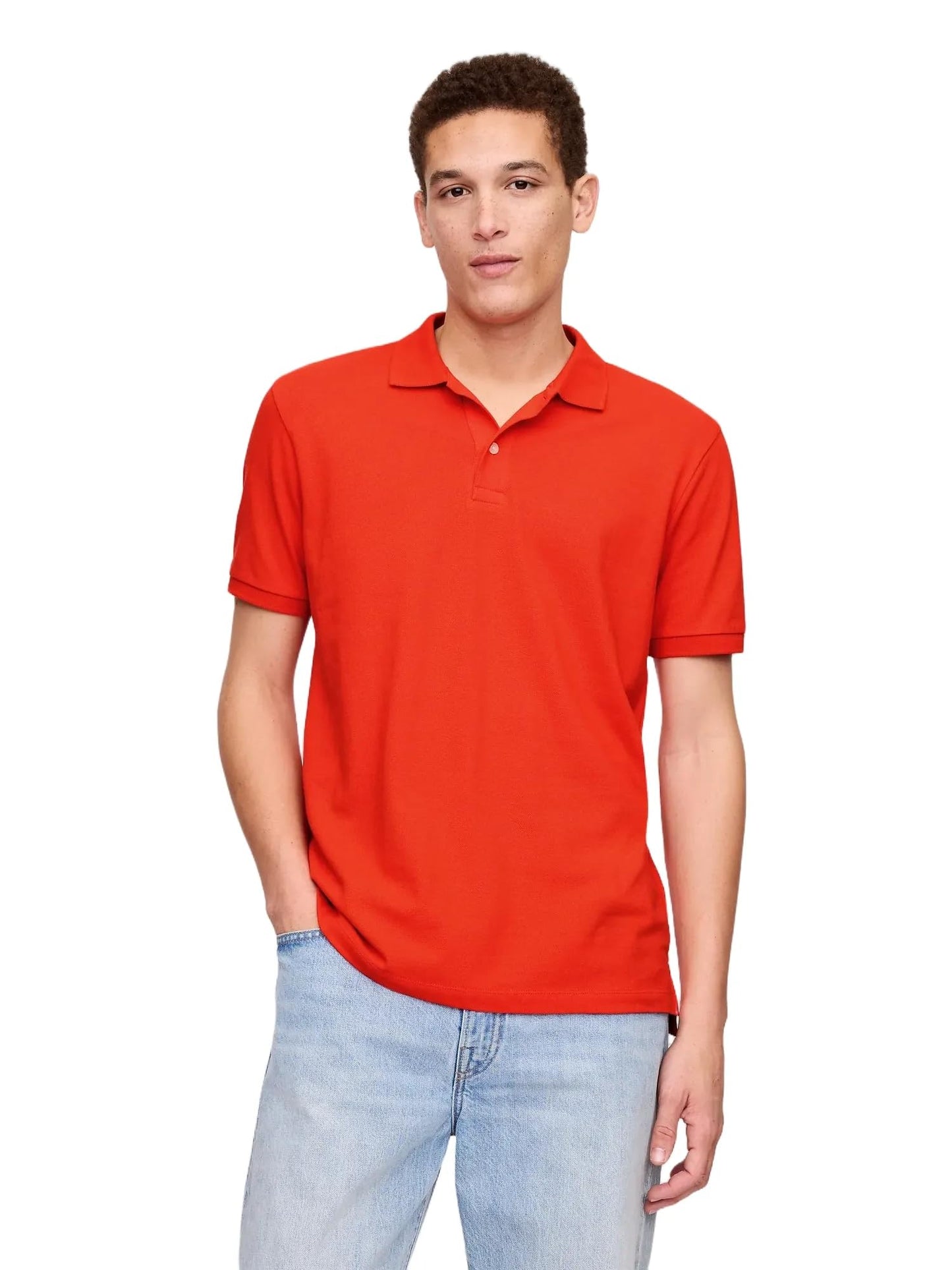 HOTGap Men's Stretch Pique Polo Shirt