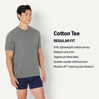 HOTAmazon Essentials Men's Regular-Fit Short-Sleeve T-Shirt, Pack of 6