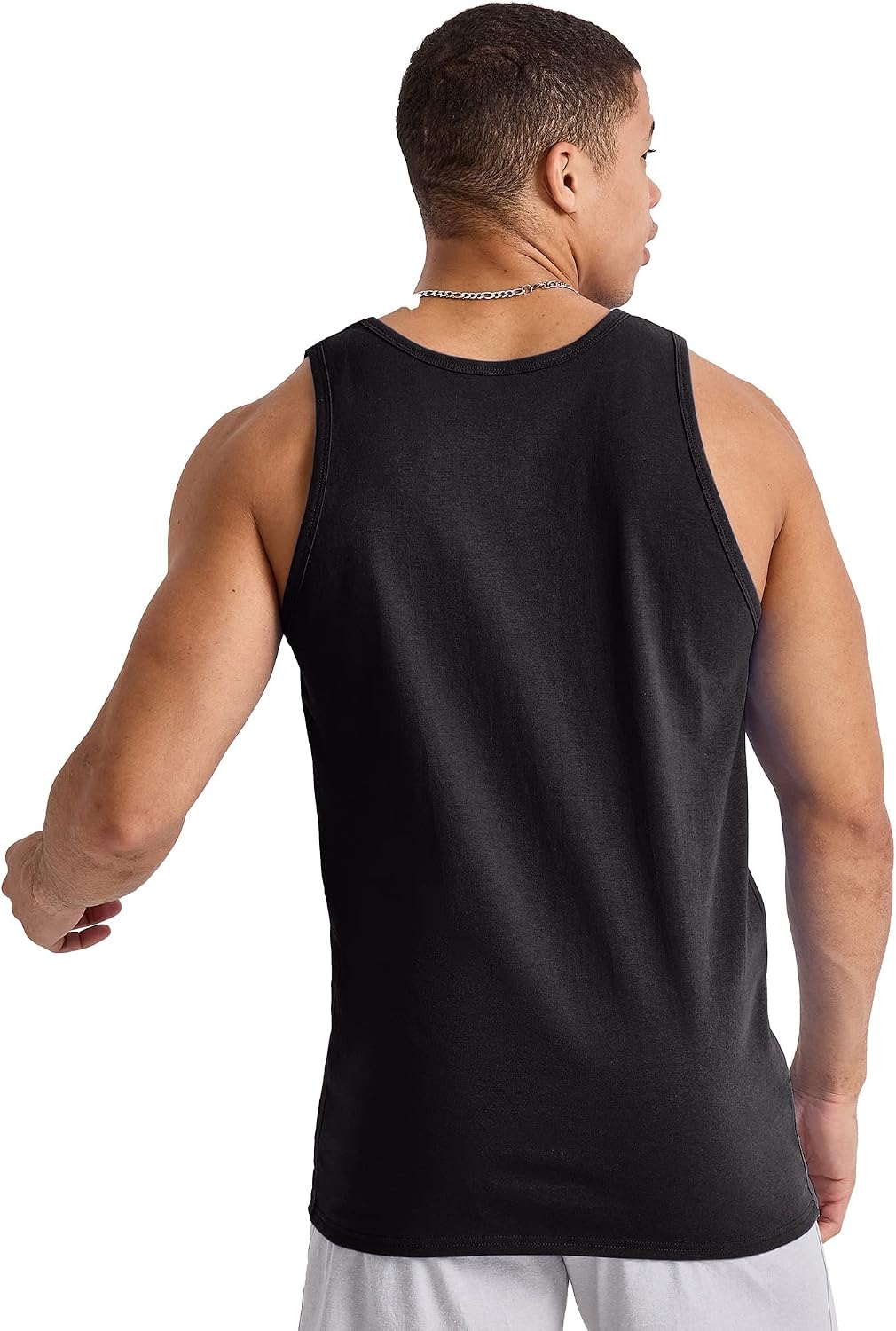 HOTHanes Men's Essentials Tank Top Pack, Midweight Cotton Tanks, Sleeveless Shirts, 3-Pack