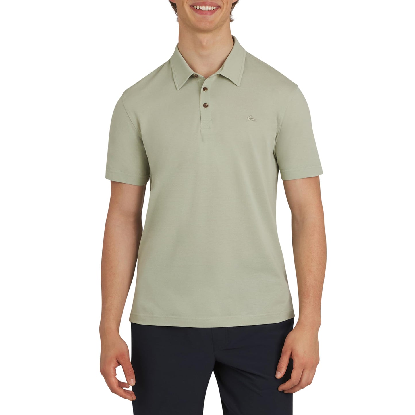 HOTQuiksilver Men's Regular Fit Premium Soft Short Sleeve Oxford Polo Shirt