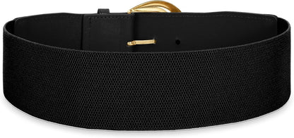 HOTWomen Wide Elastic Waist Belt for Dresses Fashion Thick Stretchy Belt for Trendy