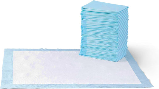HOTAmazon Basics Leak-Proof Dog and Puppy Potty Training Pee Pads with Quick-Dry 5-Layer Design, Housebreaking, Standard Absorbency, X-Large, 28 x 34 Inch, Blue & White, 60-Pack