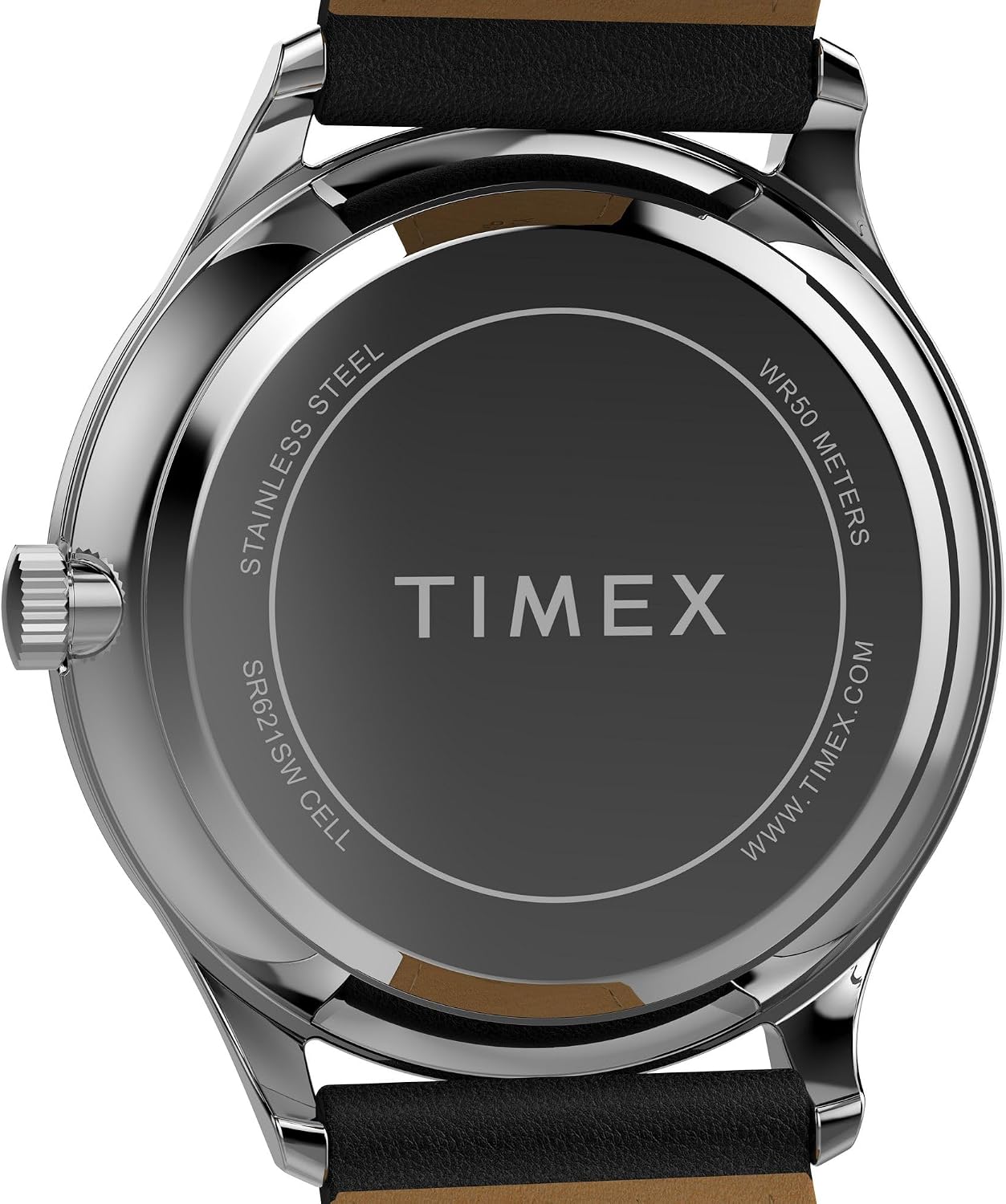 HOTTimex Men's Modern Easy Reader 40mm Watch - Black Strap White Dial Silver-Tone Case