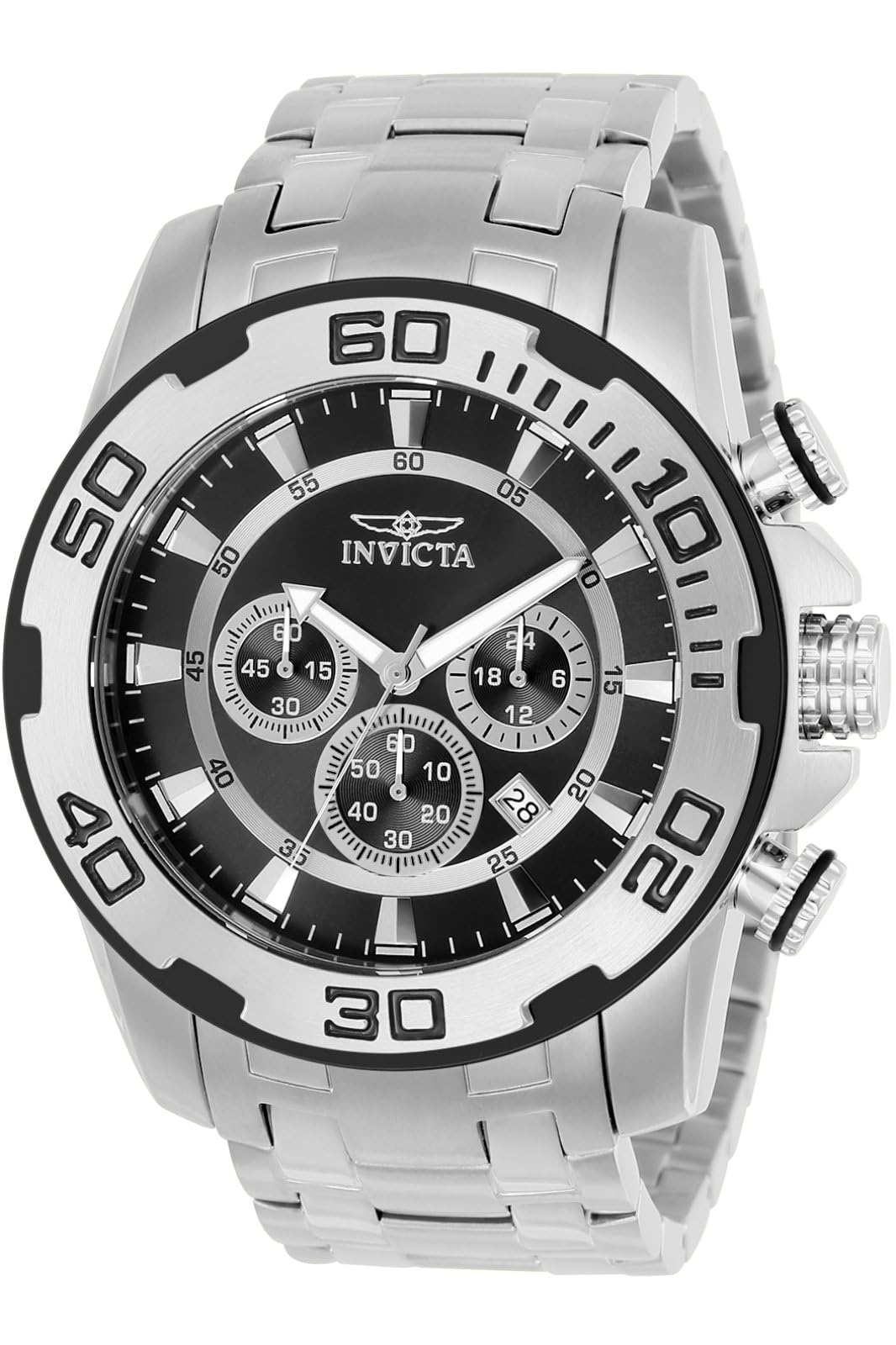 HOTInvicta Men's 22317 Pro Diver Analog Display Quartz Silver Watch