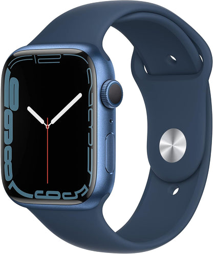 HOTApple Watch Series 7 (GPS, 41MM) - Starlight Aluminum Case with Starlight Sport Band (Renewed Premium)