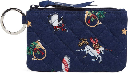 HOTVera Bradley Women's Cotton Zip ID Case Wallet