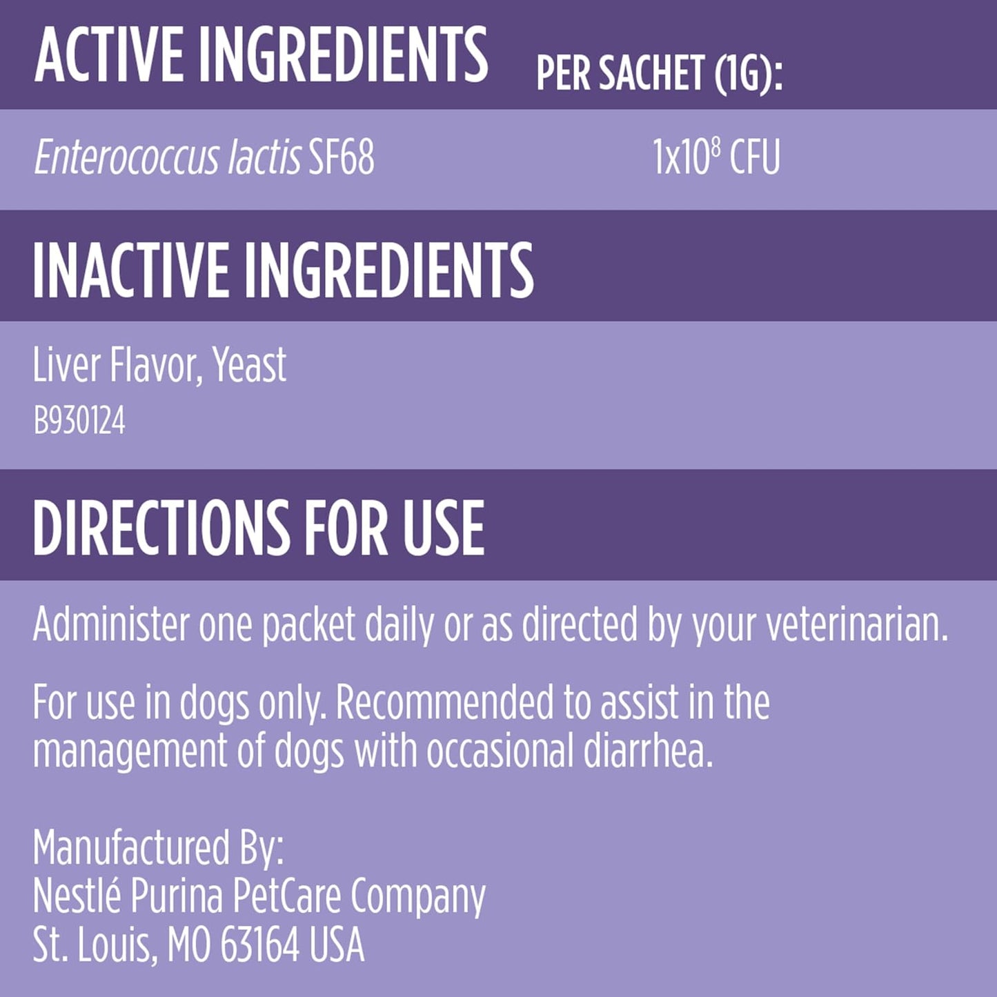 HOTPurina Pro Plan Veterinary Supplements FortiFlora Probiotic Powder for Dogs, Daily Support for Digestive and Immune Health and Occasional Diarrhea