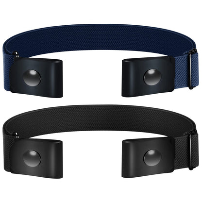HOTTOURZOO Belts for Women/Men Buckle Free Elastic Belt Invisible No Buckle Stretch Waist Belt For Jean Pants,Dresses,No Bulge